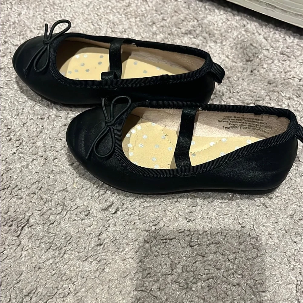 Black Kids Ballet Flats